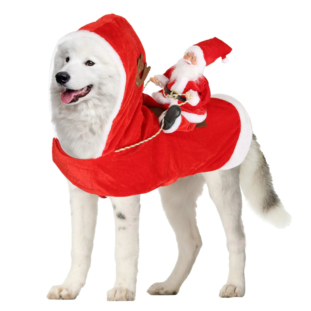 Santa Riding Dog Costume